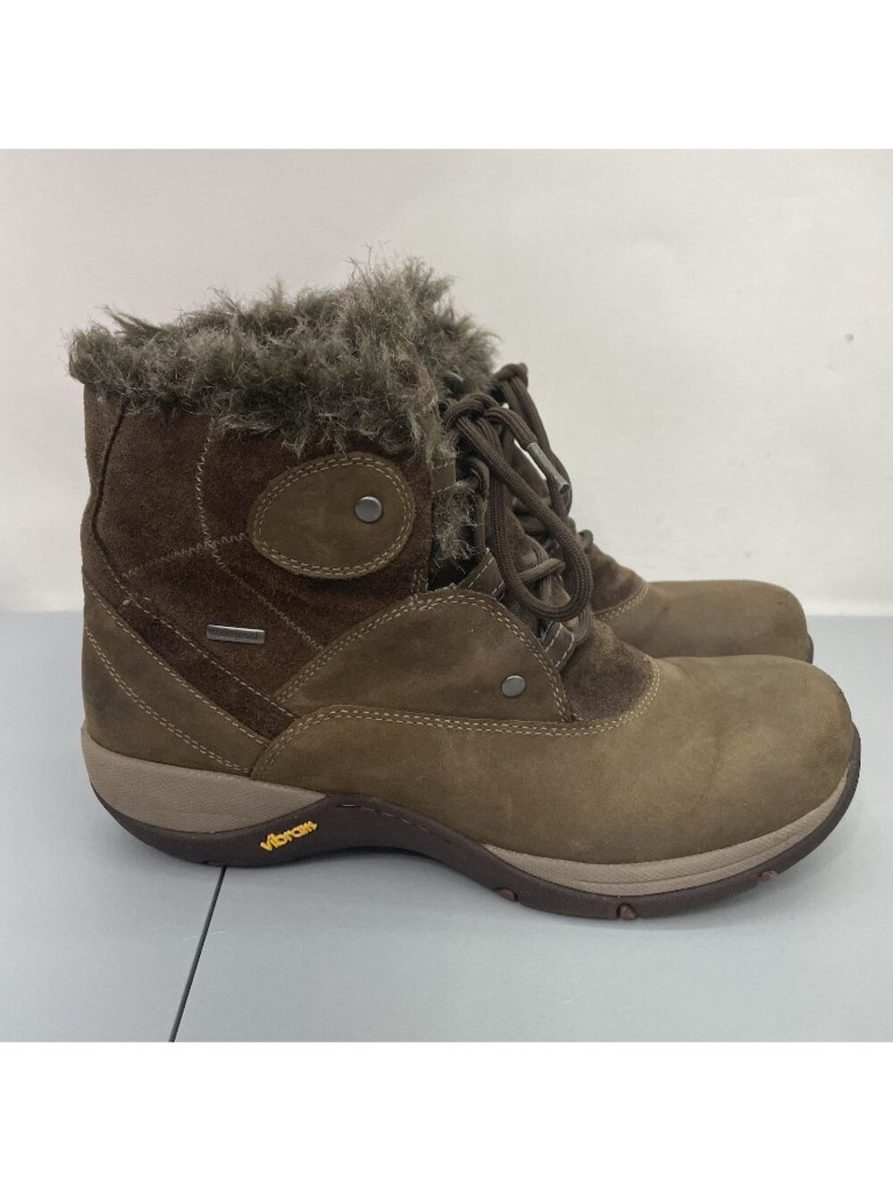 Dansko Candice Ankle Boots Winter Snow Faux Fur Waterproof Suede Womens 8.5 9